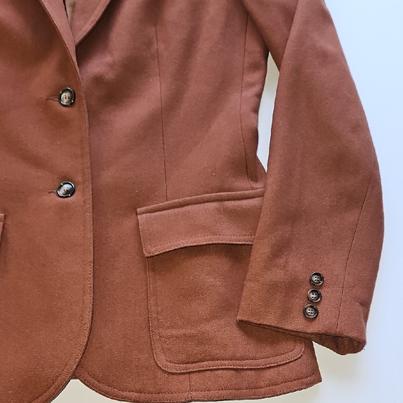 Vintage Women's Brown Spice Blazer - Picture 4 of 12